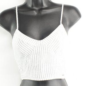 Kids Made Here Spaghetti Strap Striped PS Crop Top